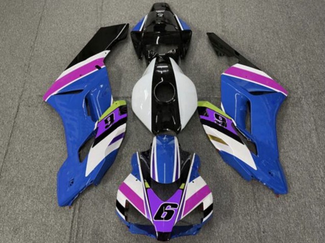 2004-2005 Honda CBR1000RR Motorcycle Fairings - White Blue Purple Yellow Glossy Black 6 Australia