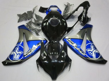 2008-2011 Honda CBR1000RR Motorcycle Fairings - Blue Grey Glossy Black Australia