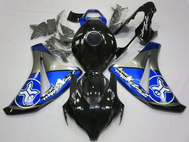 2008-2011 Honda CBR1000RR Motorcycle Fairings - Blue Grey Glossy Black Australia