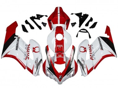 2004-2005 Honda CBR1000RR Motorcycle Fairings - White Red Glossy Black Pramac Bridgestone Australia