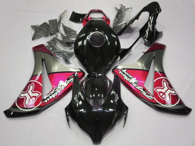 2008-2011 Honda CBR1000RR Motorcycle Fairings - Pink Grey Glossy Black Australia