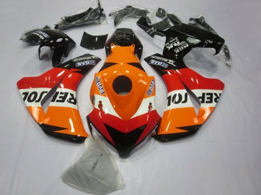 2008-2011 Honda CBR1000RR Bike Fairings - Orange White Red Glossy Black Repsol Australia