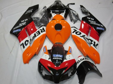 2004-2005 Honda CBR1000RR Motorcycle Fairings Kit - Orange White Red Glossy Black Repsol Australia