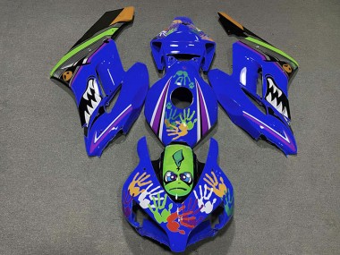 2004-2005 Honda CBR1000RR Motorcycle Fairings - Blue Green Orange Black Shark Australia