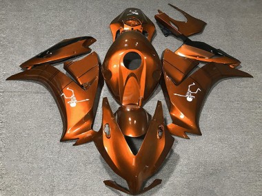 2012-2016 Honda CBR1000RR Motorcycle Fairings - Deep Orange Glossy Black Australia