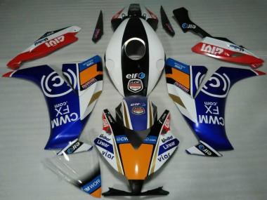 2012-2016 Honda CBR1000RR Motorcycle Fairings - White Blue Orange Red Black Elf Australia