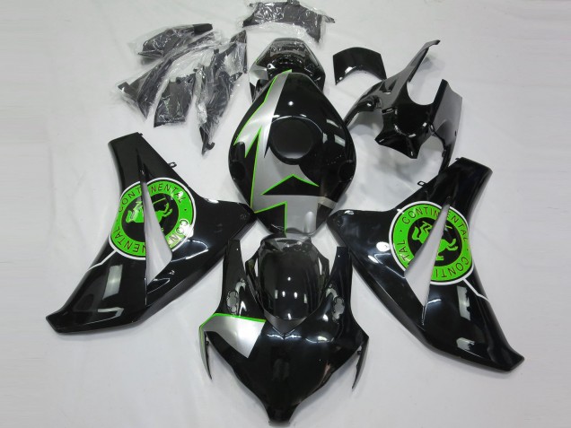 2008-2011 Honda CBR1000RR Motorcycle Fairings - Silver Green Glossy Black Australia