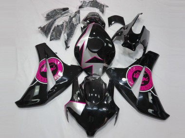 2008-2011 Honda CBR1000RR Motorcycle Fairings - Silver Pink Glossy Black Australia