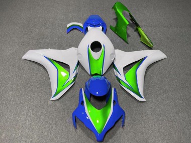 2008-2011 Honda CBR1000RR Motorcycle Fairings - White Green Blue Australia