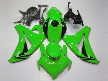 2008-2011 Honda CBR1000RR Motorcycle Fairings - Green Glossy Black OEM Style Australia