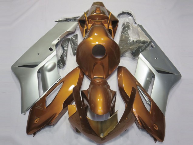2004-2005 Honda CBR1000RR Motorcycle Fairings - Silver Gold Australia