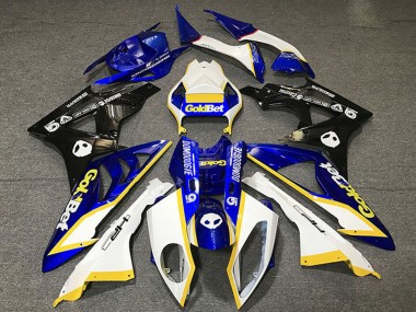 2012-2016 Honda CBR1000RR Motorcycle Fairings - White Blue Yellow Glossy Black GoldBet Australia