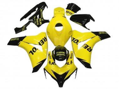 2008-2011 Honda CBR1000RR Motorcycle Fairings - Yellow Black Glossy Repsol Australia
