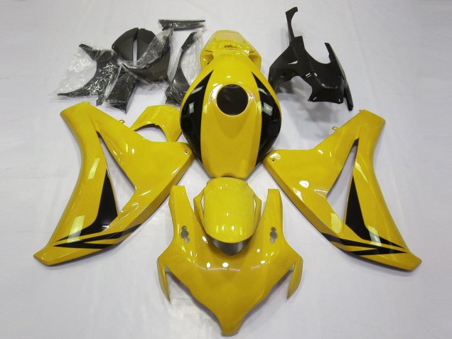 2008-2011 Honda CBR1000RR Motorcycle Fairings - Yellow Glossy Black OEM Style Australia