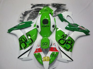 2012-2016 Honda CBR1000RR Motorcycle Fairings - White Green Red Go Fun Australia
