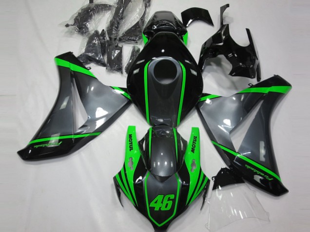 2008-2011 Honda CBR1000RR Motorcycle Fairings - Grey Green Matte Black Motul 46 Australia