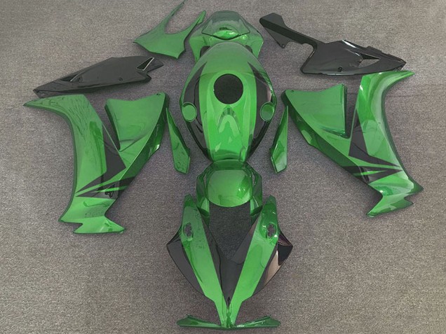 2012-2016 Honda CBR1000RR Motorcycle Fairings - Green Glossy Black Style Australia