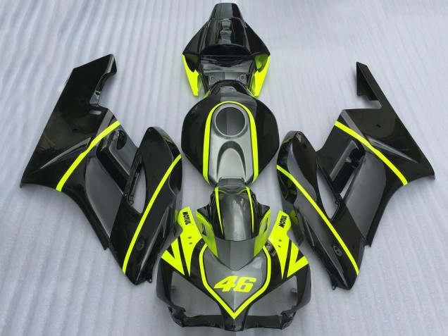 2004-2005 Honda CBR1000RR Motorcycle Fairings - Grey Black High Viz Yellow Motul 46 Australia