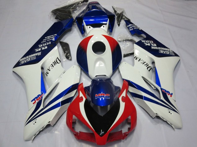 2004-2005 Honda CBR1000RR Motorcycle Fairings - White Blue Red HRC OEM Style Dream Australia