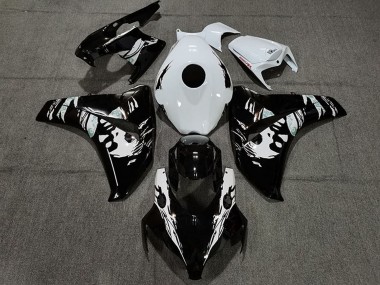 2008-2011 Honda CBR1000RR Motorcycle Fairings - White Glossy Black Le Mis New Australia