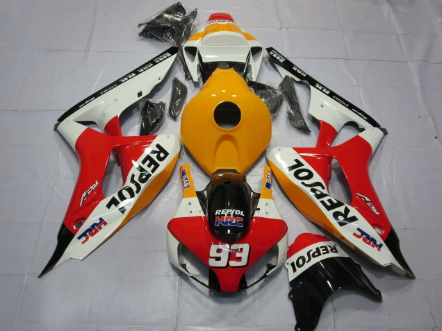2006-2007 Honda CBR1000RR Motorcycle Fairings - Orange White Red Glossy Black Repsol HRC 93 Australia
