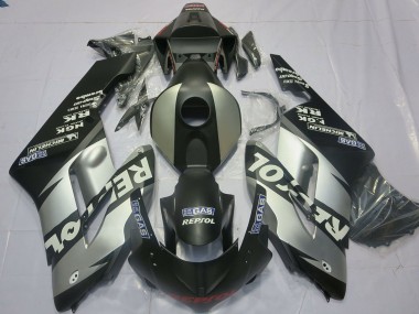 2004-2005 Honda CBR1000RR Motorcycle Fairings - Silver Grey Matte Black Repsol Australia