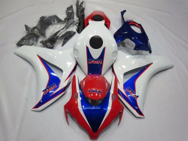 2008-2011 Honda CBR1000RR Motorcycle Fairings - White Blue Red HRC OEM Style Australia