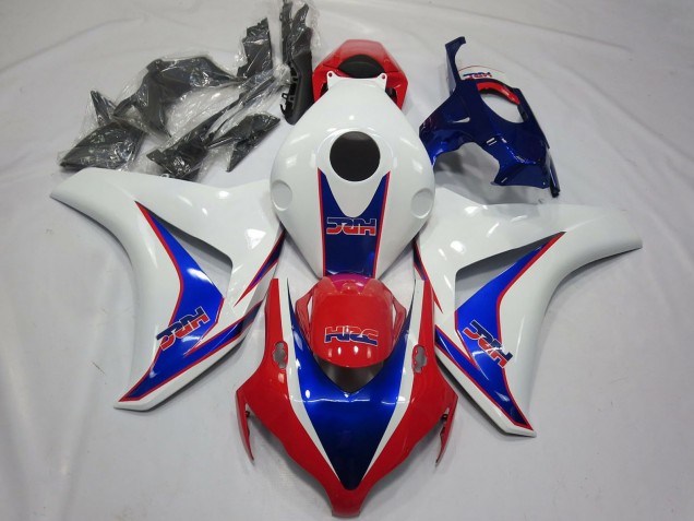 2008-2011 Honda CBR1000RR Motorcycle Fairings - White Blue Red HRC OEM Style Australia