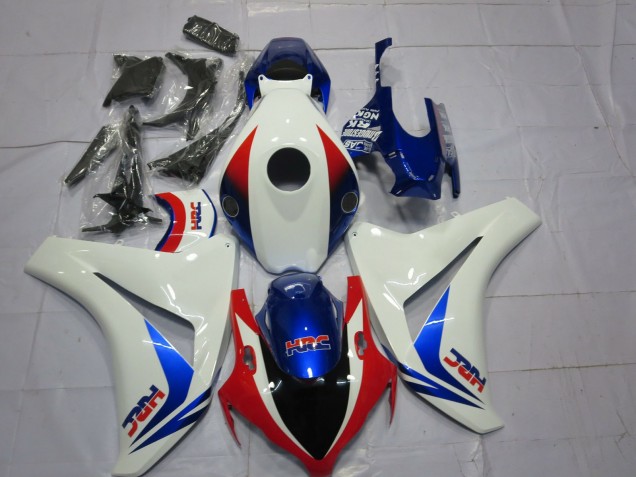 2008-2011 Honda CBR1000RR Motorcycle Fairings - White Red Blue OEM Style HRC Australia