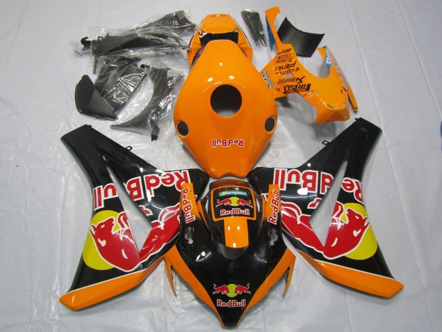 2008-2011 Honda CBR1000RR Motorcycle Fairings - Orange Yellow Glossy Black Red Bull Australia