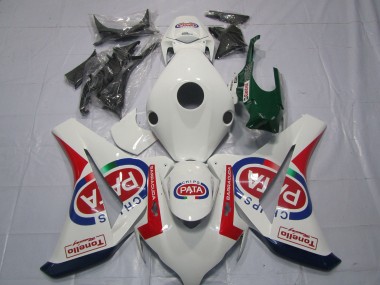 2008-2011 Honda CBR1000RR Motorcycle Fairings - White Red Blue Pata Castrol Tonello Australia