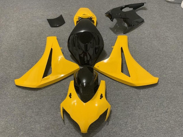 2008-2011 Honda CBR1000RR Motorcycle Fairings - Yellow Glossy Black Australia