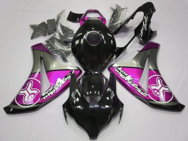 2008-2011 Honda CBR1000RR Motorcycle Fairings - Grey Pink Glossy Black Australia