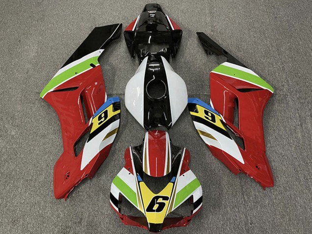 2004-2005 Honda CBR1000RR Motorcycle Fairings - White Red Green Yellow Glossy Black 6 Australia