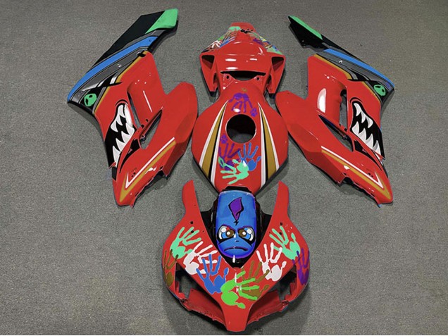 2004-2005 Honda CBR1000RR Motorcycle Fairings - Red Blue Green Black Shark Australia