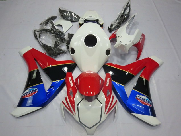 2008-2011 Honda CBR1000RR Motorcycle Fairings - White Red Blue Glossy Black Australia