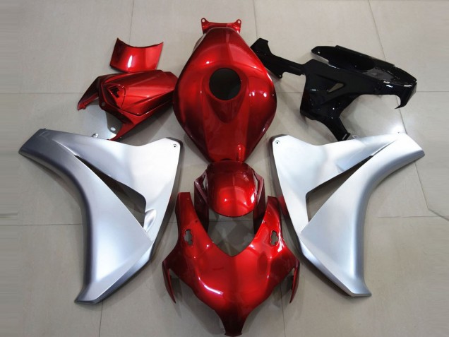 2008-2011 Honda CBR1000RR Motorcycle Fairings - Silver Red Australia