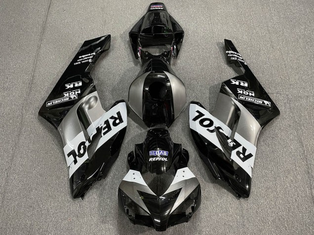 2004-2005 Honda CBR1000RR Motorcycle Fairings - Silver White Glossy Black Repsol Australia