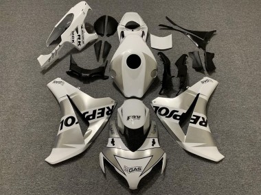 2008-2011 Honda CBR1000RR Motorcycle Fairings - White Silver Black Repsol Australia