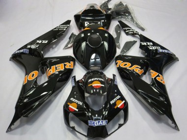 2006-2007 Honda CBR1000RR Motorcycle Fairings - Glossy Orange Repsol Australia