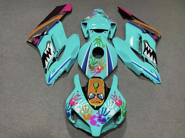 2004-2005 Honda CBR1000RR Motorcycle Fairings - Teal Blue Orange Pink Black Shark Australia