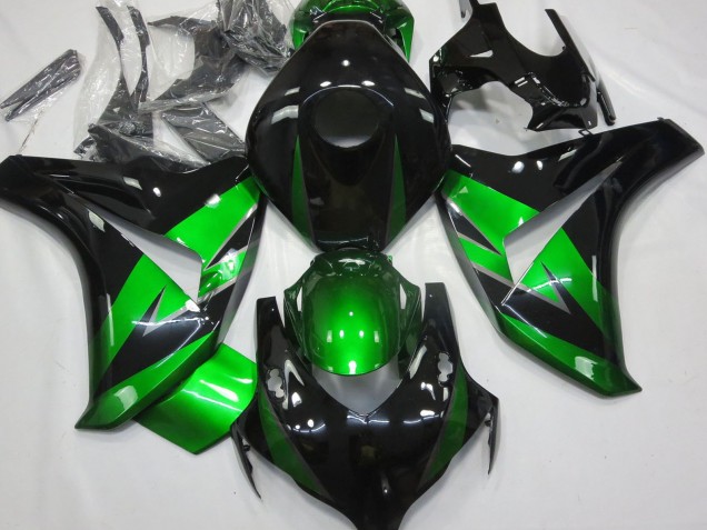 2008-2011 Honda CBR1000RR Motorcycle Fairings - Green Glossy Black Australia