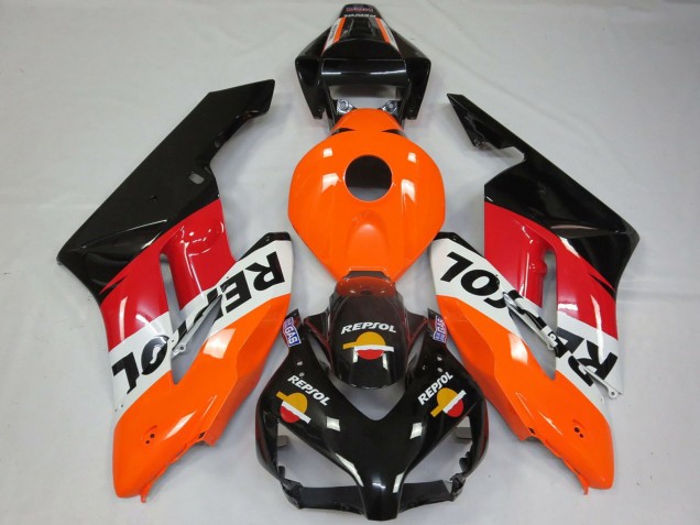 2004-2005 Honda CBR1000RR Motorcycle Fairings - Orange White Red Glossy Black Repsol Australia