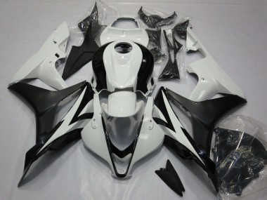 2007-2008 Honda CBR600RR Motorcycle Fairing Kits - White Matte Black Australia