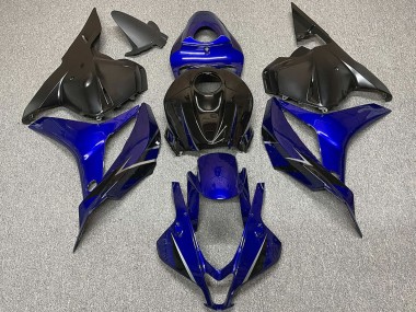 2009-2012 Honda CBR600RR Motorcycle Fairings - Blue Glossy Black OEM Style Australia