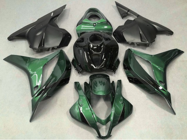 2009-2012 Honda CBR600RR Motorcycle Fairing - Green Glossy Black OEM Style Australia