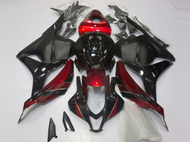 2009-2012 Honda CBR600RR Motorcycle Fairings - Red Glossy Black Matte Black Australia