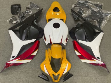 2009-2012 Honda CBR600RR Motorcycle Fairings - White Red Yellow Matte Black Australia