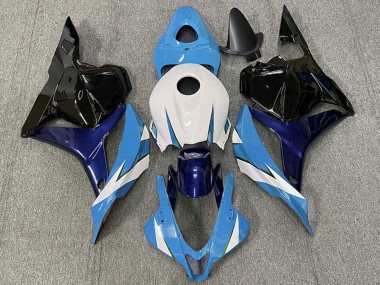 2009-2012 Honda CBR600RR Motorcycle Fairing - White Blue Glossy Black Australia