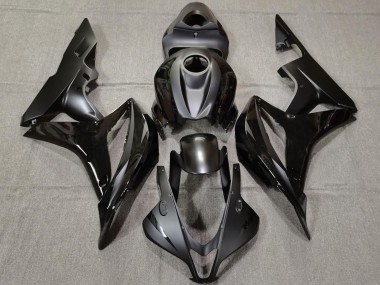 2007-2008 Honda CBR600RR Motorcycle Fairings - Glossy Black Matte Black Australia